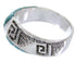 Southwestern Turquoise Inlay Jewelry Ring Size 6-3/4 BW68418